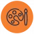 ArtistPaletteOrangeBackground
